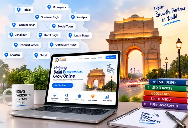 Website services and digital marketing for businesses across Delhi