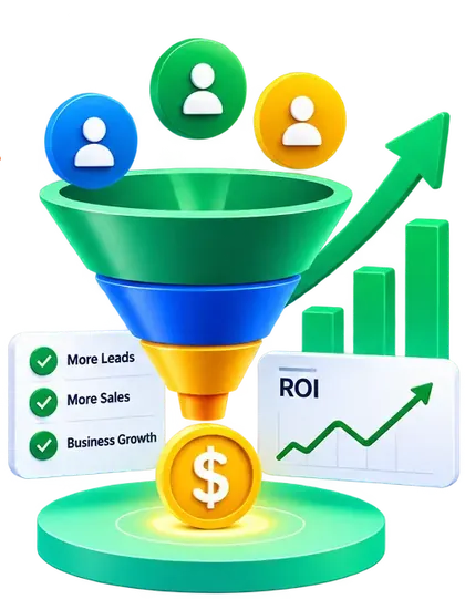 Convert digital growth illustration